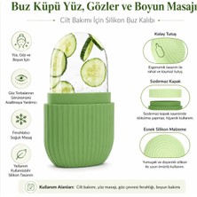 Magic Lady Buz Küpü Yüz, Gözler ve Boyun Masajı Cilt Bakımı, Göz Torbalarını Giderme Silikon Buz Kalıbı
