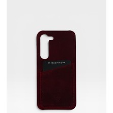 Zawa Samsung Galaxy S23 Uyumlu Suni Deri Kartlık Arka Koruma Kılıf