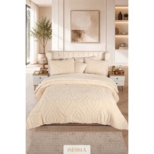 Isessia Lina Çift Kişilik Jakarlı Wellsoft Uyku Seti | Çift Taraflı | 230X250 cm | Çantalı