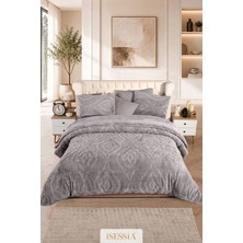 Isessia Lina Çift Kişilik Jakarlı Wellsoft Uyku Seti | Çift Taraflı | 230X250 cm | Çantalı