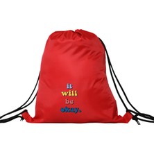Hero Tasarım Hero tasarım It Well Be Okay - Ipli Spor Sırt Çantası - Günlük - Okul 35*46CM One Size | INN1012