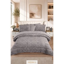 Isessia Lina Çift Kişilik Jakarlı Wellsoft Uyku Seti | Çift Taraflı | 230X250 cm | Çantalı