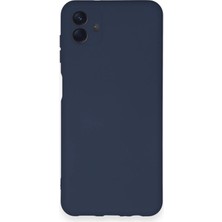 TKÇ Samsung Galaxy A04 Kılıf Nano Içi Kadife Silikon - Lacivert
