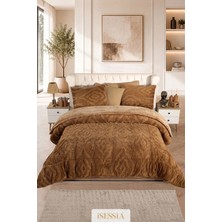 Isessia Lina Çift Kişilik Jakarlı Wellsoft Uyku Seti | Çift Taraflı | 230X250 cm | Çantalı