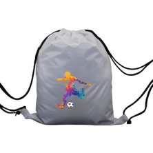 Hero Tasarım Hero tasarım Renkli Futbolcu  - Ipli Spor Sırt Çantası - Günlük - Okul 35*46CM One Size | INN1019