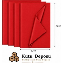 Kutu Deposu 50X70 cm Kırmızı Renk Pelur Kağıt (1kg)
