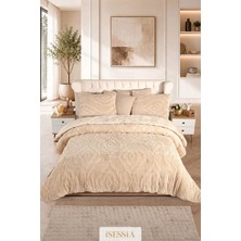 Isessia Lina Çift Kişilik Jakarlı Wellsoft Uyku Seti | Çift Taraflı | 230X250 cm | Çantalı