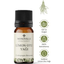 Monoville Limon Otu Uçucu Yağı 10 ml Saf ve Doğal (Lemongrass Essential Oil)