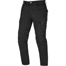 Seca Squadron Motosiklet Kot Pantolonu Siyah