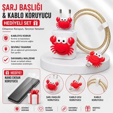 Jolita iPhone 16 Plus Uyumlu Nano Ekran Koruyucu Hediyeli Şarj Başlığı & Kablo Koruyucu Koruma Seti