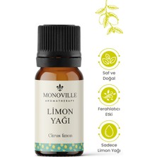 Monoville Limon Uçucu Yağı 10 ml Saf ve Doğal (Lemon Essential Oil)