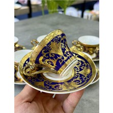 Acar Queen Victorya 24K Altın Kaplama 6 Fincan Takımı Annemarie