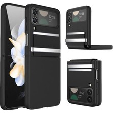 Shopwave Galaxy Z Flip 3 Kılıf Belt Flip Kapak - Siyah