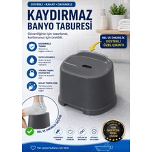 Funny Life Kaydırmaz Banyo Taburesi Bel Destekli Plastik Duş Oturağı Güvenli Banyo Taburesi