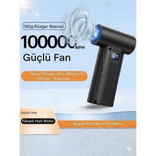 Nare Mini Jet Fan Turbo Güçlü Şarjlı El Vantilatörü Yüksek Hızlı Taşınabilir Kamp Seyahat Outdoor Fan USB Şarjlı