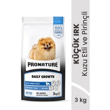 Pronature Küçük Irk Yavru Kuru Köpek Maması Kuzu Etli ve Pirinçli 3kg Yavru İçin Özel Formül