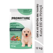 Pronature Orta ve Büyük Irk Yavru Kuru Köpek Maması (Daily Growth) - Kuzu Etli ve Pirinçli - 12KG