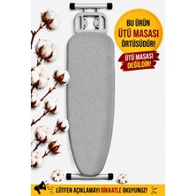 Aşkana En Çok Tercih Edilen %100 Pamuk Ütü Masası Kılıfı, Yanmaz,yapışmaz,kaymaz,çift Katmanlı,şık Model,gümüş Gri & Bordo Düz Renk Ütü Masası ÖRTÜSÜ,50X140 cm