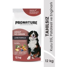 Pronature Tahılsız Yetişkin Kuru Köpek Maması (Perfect Maintenance) - Kuzu Etli Patatesli ve Enginarlı - 12 kg