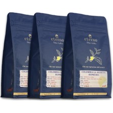 Ezel Eterno Colombia La Meseta Supremo Öğütülmüş Üçlü Filtre Kahve Seti – 3 x 250gr