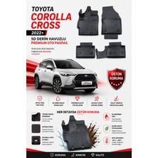 PINUKS Toyota Corolla Cross 2024  Model Uyumlu 5d Araca Özel Oto Paspas Premium Serisi
