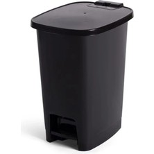 Bella Vista Pedallı Çöp Kovası, 10 Litre Kapasite, Siyah Renk