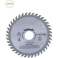 Nublado 115 mm 40 Diş Ahşap Testere Kesici Spiral Ağaç Sunta Kesme Testeresi Avuç Taşlamalar Için (2 Adet)