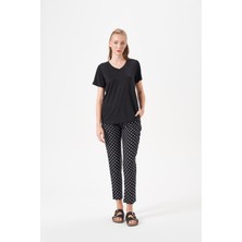 Pjs Kadın Siyah Pijama Takımı 29149