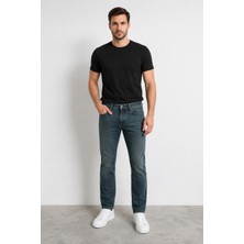 Bihan Store Erkek Slim Fit Kot Pantolon Mc Clap 02-Yeşil