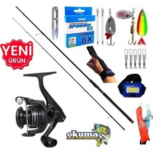Okuma Revenger RV-4000A 270CM 10-35GR Kudos Prospin Turna Spin Olta Takımı Seti