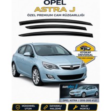 Sunplex Opel Astra J 2010-2015 Cam Rüzgarlığı Takım 4 Lü Takım Rüzgar Kesici Yağmur Önleyici