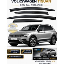 Sunplex Volkswagen Tiguan 2016 Ve Sonrası Cam Rüzgarlığı Takım 4 Lü Takım Rüzgar Kesici Yağmur Önleyici