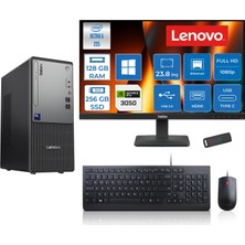 Lenovo Thinkcentre Neo 50T Gen 6 Intel Core Ultra 5 225 Upto 4.9ghz 128GB Ddr5 256GB SSD 6GB/RTX3050 WIN11HOME +23.8"fhd Monitör Masaüstü Bilgisayar 13BD007UTR2423H36+ZETTAUSBBELLEK
