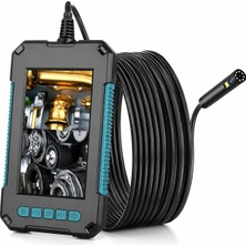 Beemen 10 Metre Çift Kameralı Ekranlı Endoskop Kamera 4.3'' IPS LCD 1080P Hd 8mm IP67 Su Geçirmez Boru Tesisat Araç Kontrol Kamerası P40