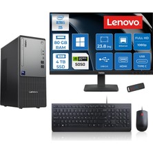 Lenovo Thinkcentre Neo 50T Gen 6 Intel Core Ultra 5 225 Upto 4.9ghz 80GB Ddr5 4tb SSD 8GB/RTX5050 WIN11HOME +23.8"fhd Monitör Masaüstü Bilgisayar 13BD007UTR2424H30+ZETTAUSBBELLEK