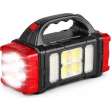 Bella Vista Taşınabilir Kamp Feneri, 8 LED Ultra Parlak, Kırmızı ve Gold Renk