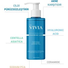 The Vivia Sebum Dengeleyici, ve Siyah Nokta Karşıtı Yüz Temizleme Jeli Tüm Cilt Tipleri 200 ml (Pompasız)