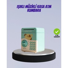 Kanonik Education Su Yeşili Işıklı Sesli Elektronik Şifreli Çocuk Kumbarası