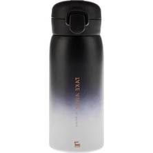 Bella Vista Sızdırmaz Siyah Çelik Termos - 350 ml Kapasite