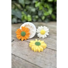Bella Vista Silikon Papatya Çiçek Mum Kalıbı, Yaratıcı Projeler Için