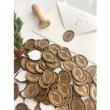 Talya Mum & Mühür Oval Buket Davetiye Mühür Mumu 50 Adet