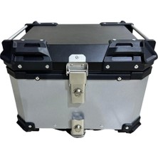 Giza Motor Alüminyum Motosiklet Çantası 36 Litre Silver Gri
