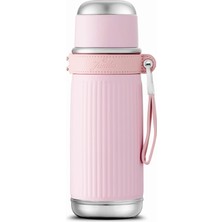 Jumbo Magic Pipetli Pembe Termos 850 ml