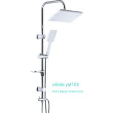 Polisu Orkide Robot Duş Seti - Beyaz