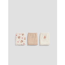 Lc Waikiki Yeni Sezon Desenli Kız Çocuk Slip Külot 3'lü