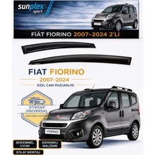 Sunplex Fiat Fiorino 2007-2024 Cam Rüzgarlığı Takım 2 Li Takım Rüzgar Kesici Yağmur Önleyici