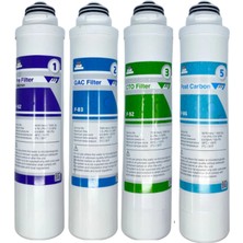 Waterlife Kapalı Kasa 4'lü Tak Çevir Filtre Seti