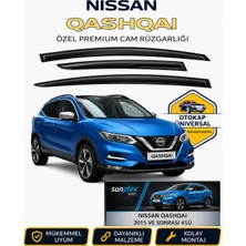 Sunplex Nissan Qashqai 2015 Ve Sonrası Cam Rüzgarlığı Takım 4 Lü Takım Rüzgar Kesici Yağmur Önleyici