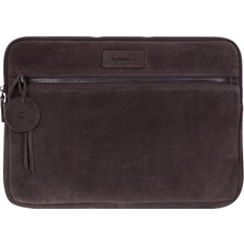 BloominBag Mocha Still Hakiki Süet Deri 15-16 Inç Macbook/laptop Kılıfı