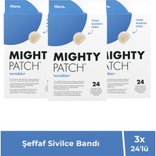 Hero Mighty Patch Invisible Şeffaf Sivilce Bandı 24 Adet 3'lü
